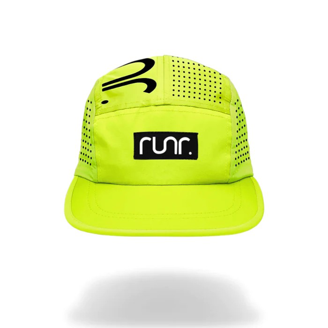 Runr Lumos Reflective Technical Running Hat - Electric Yellow