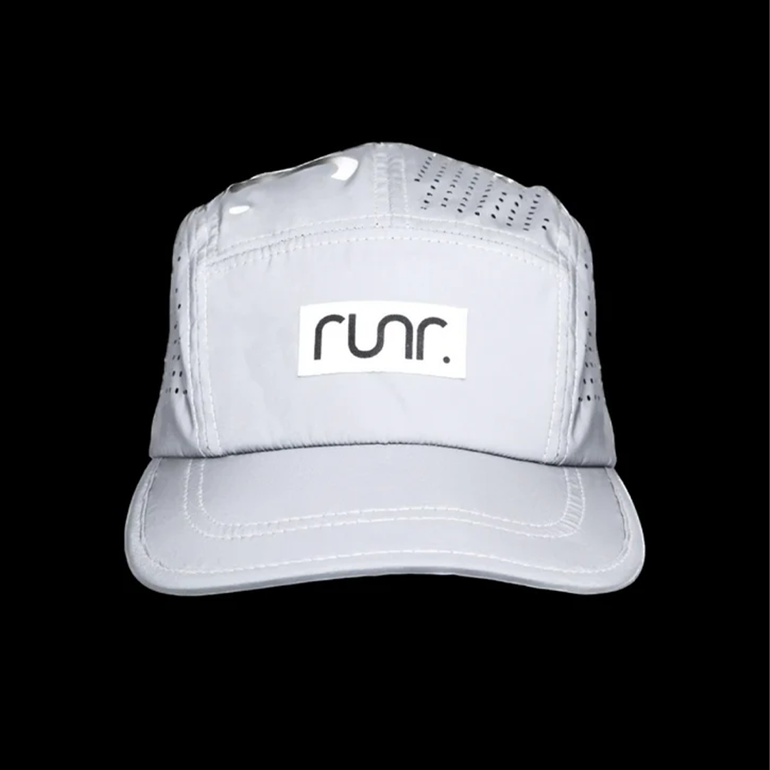 Runr Lumos Reflective Technical Running Hat - Silver