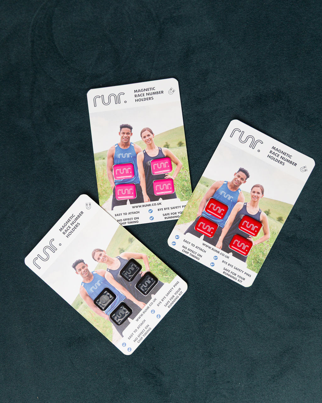 Runr Blackout Race Number Magnets