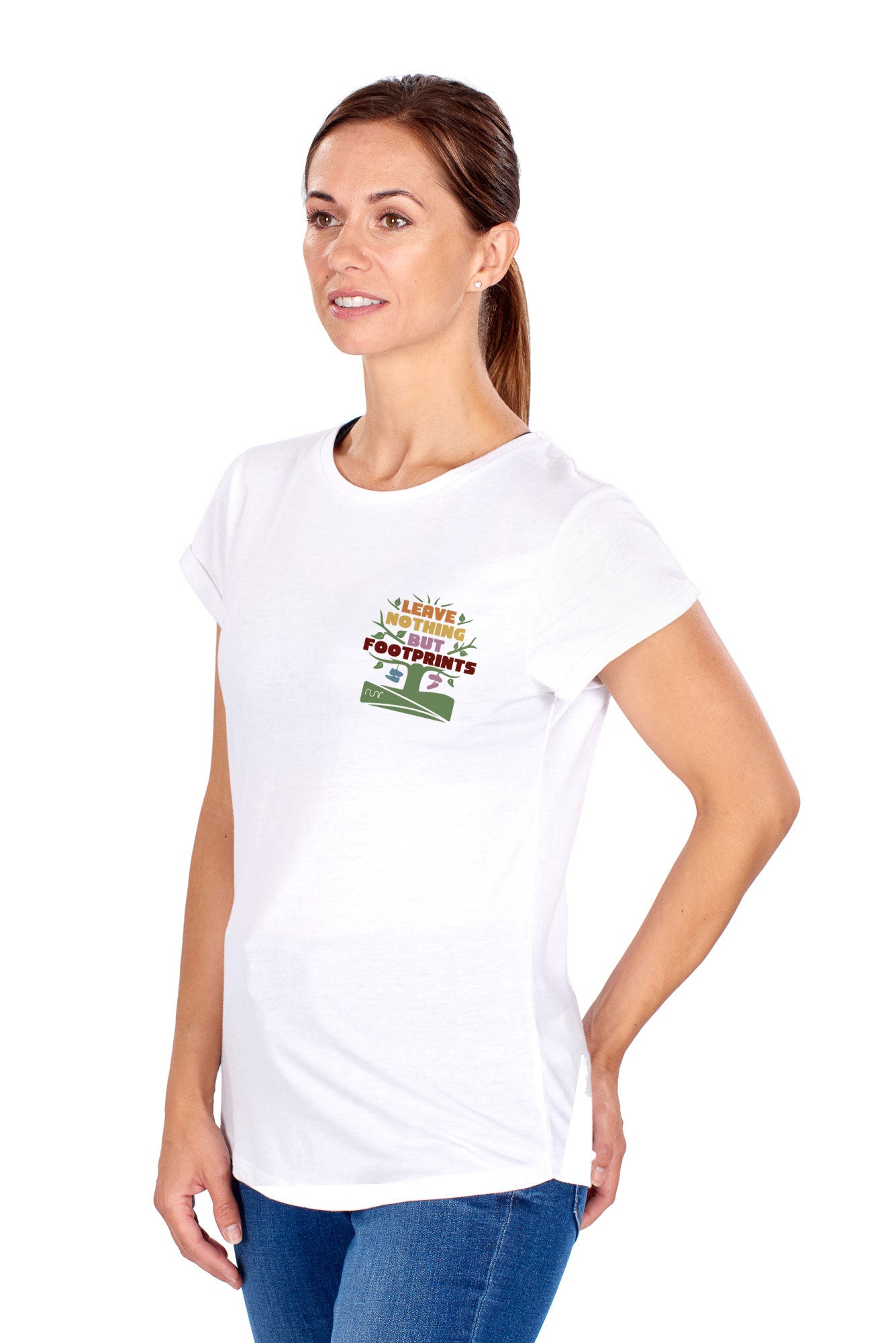 Women's Explore & Leave Nothing But Footprints Runr T-Shirt