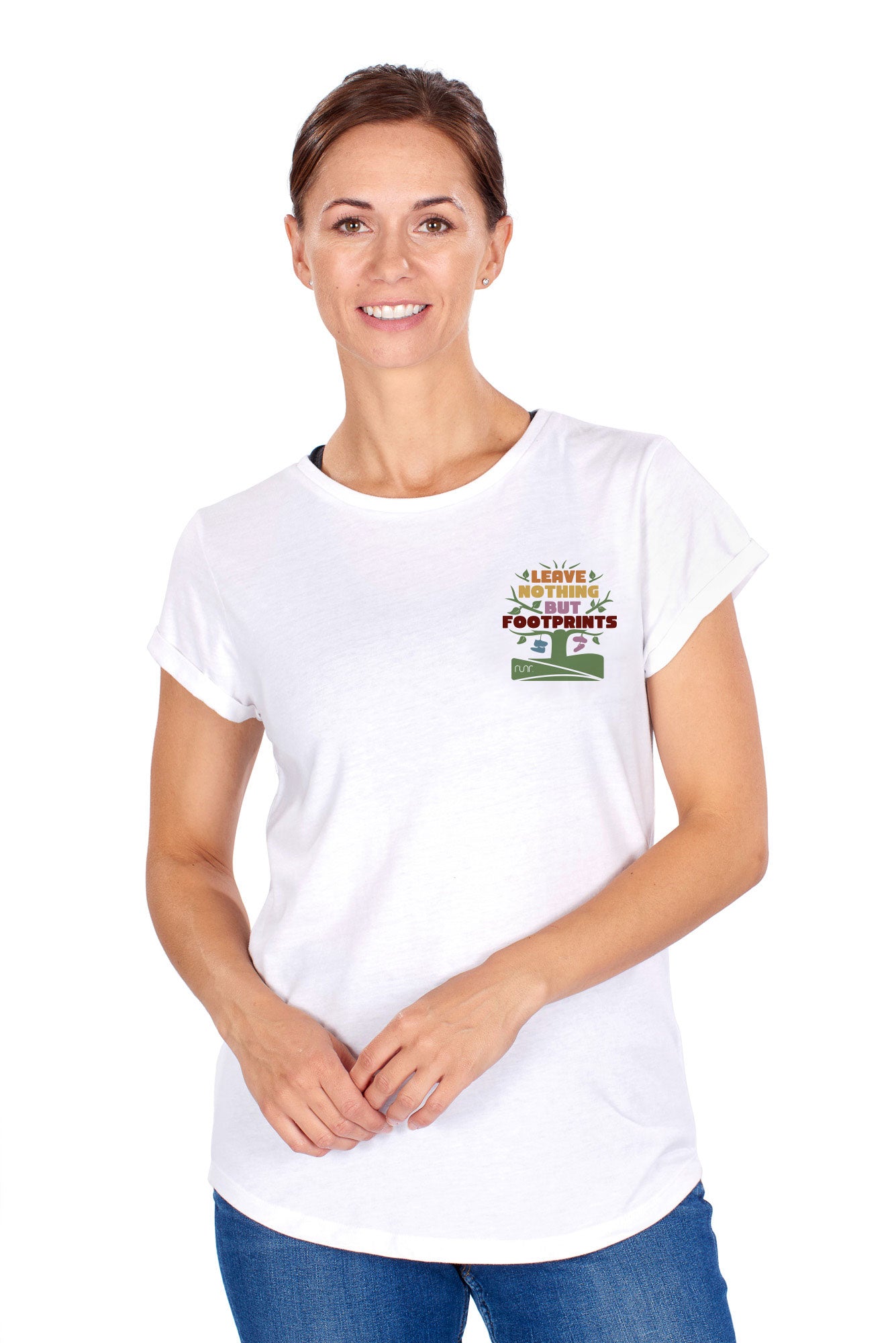 Women's Explore & Leave Nothing But Footprints Runr T-Shirt