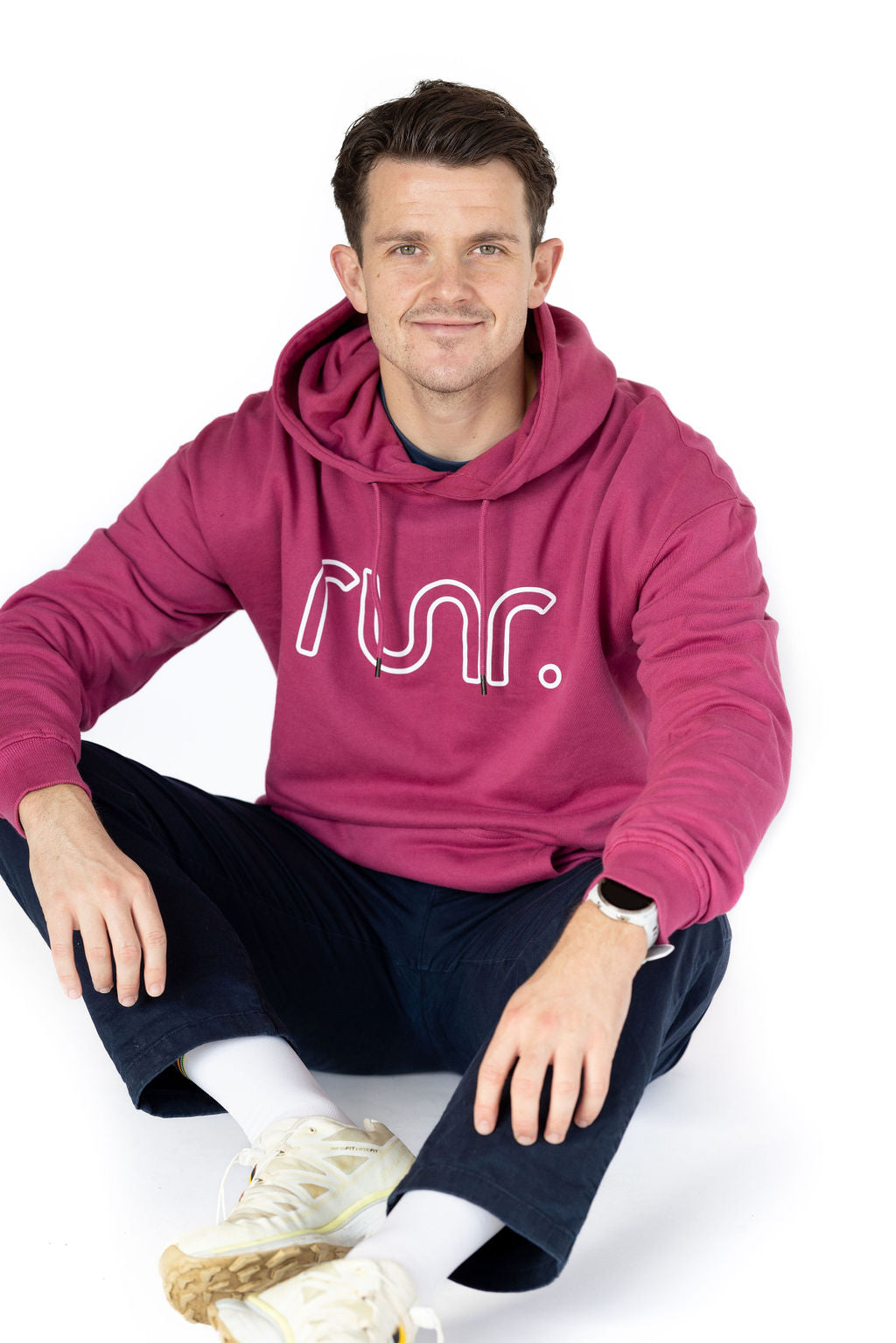 Men's Midnight Runr Hoodies - Dusky Maroon