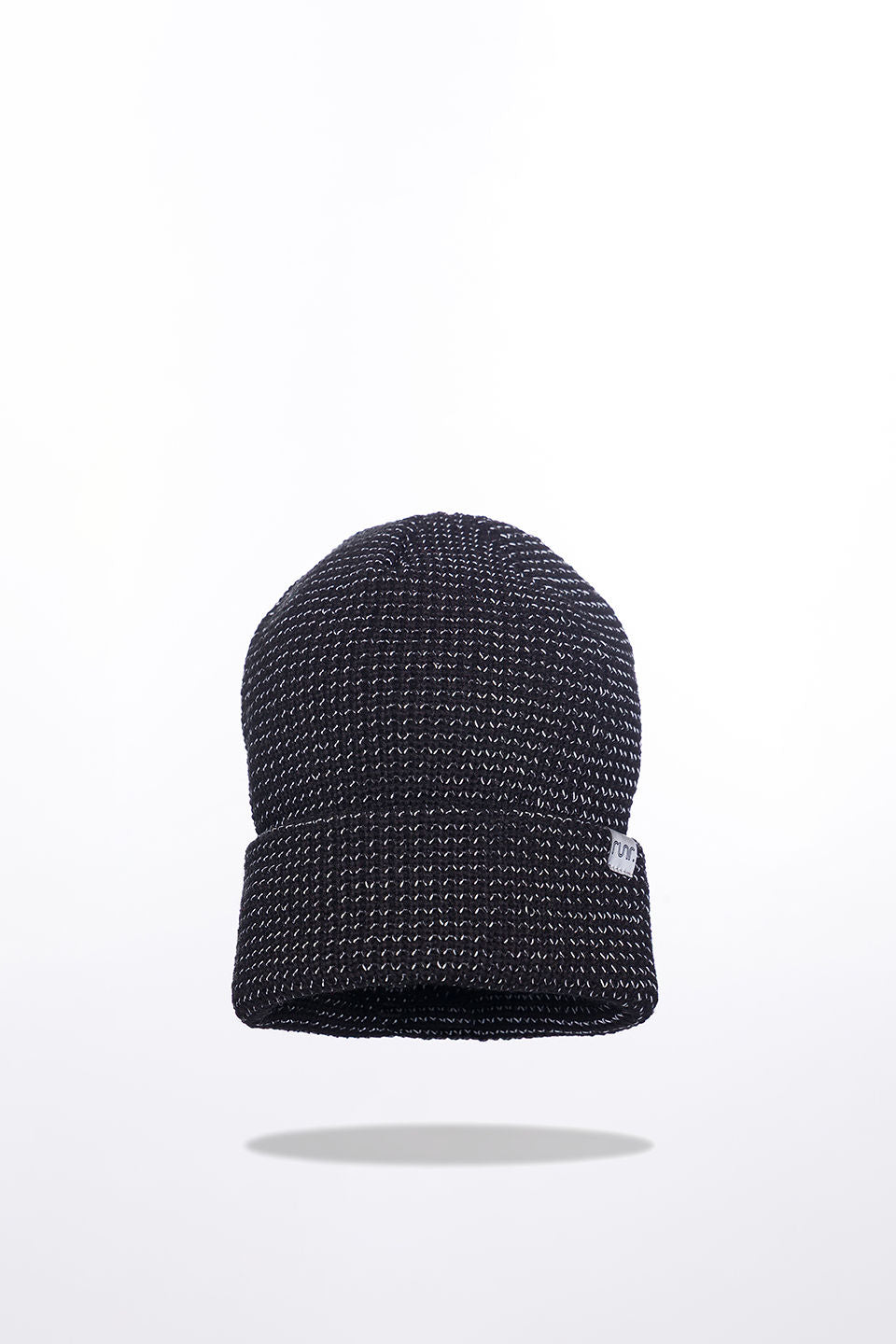 Runr Midnight Black Reflective Beanie Hat