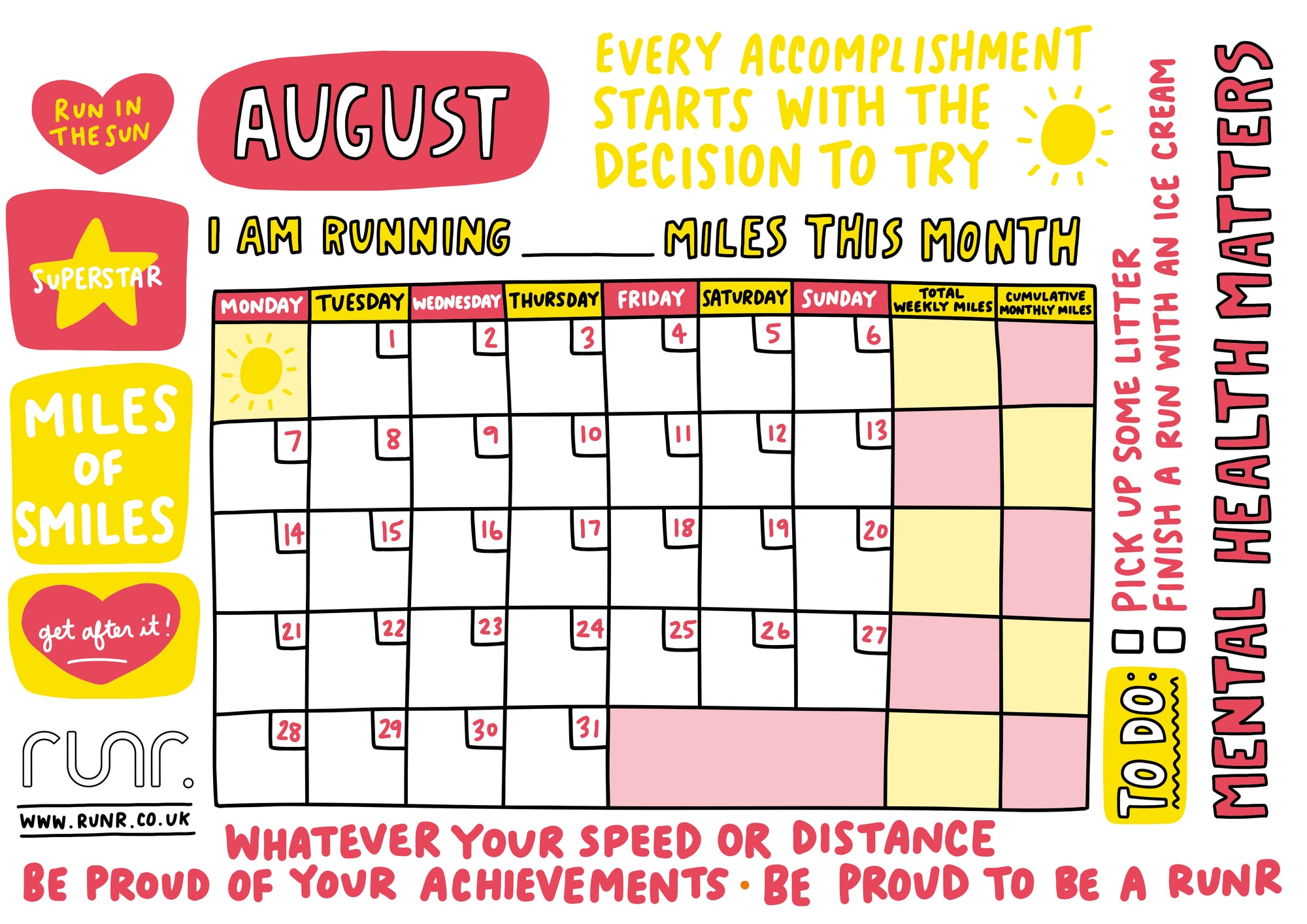August 2023 Mileage Tracker - Free to Download!