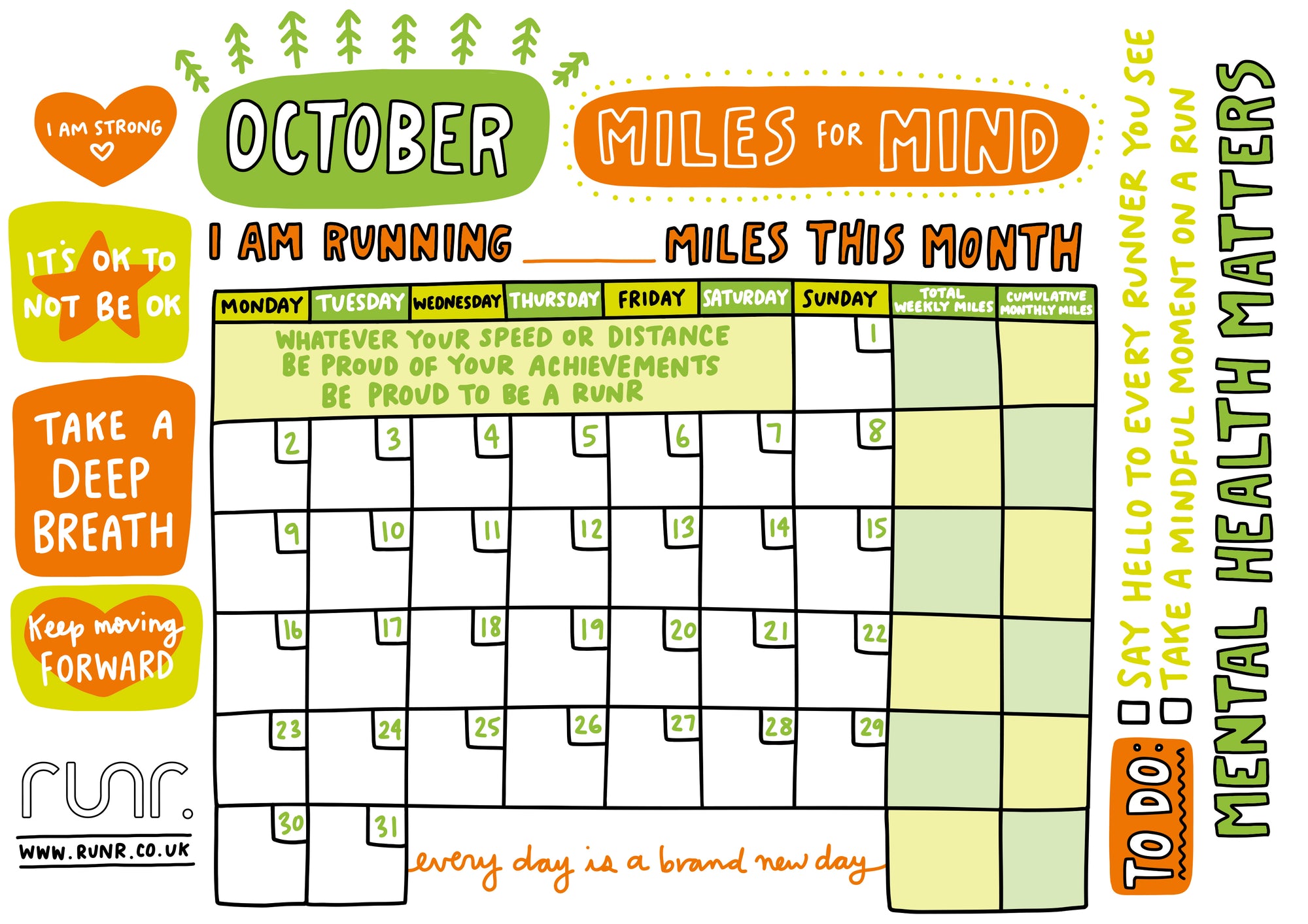 October 2023 Mileage Tracker - Free to Download!