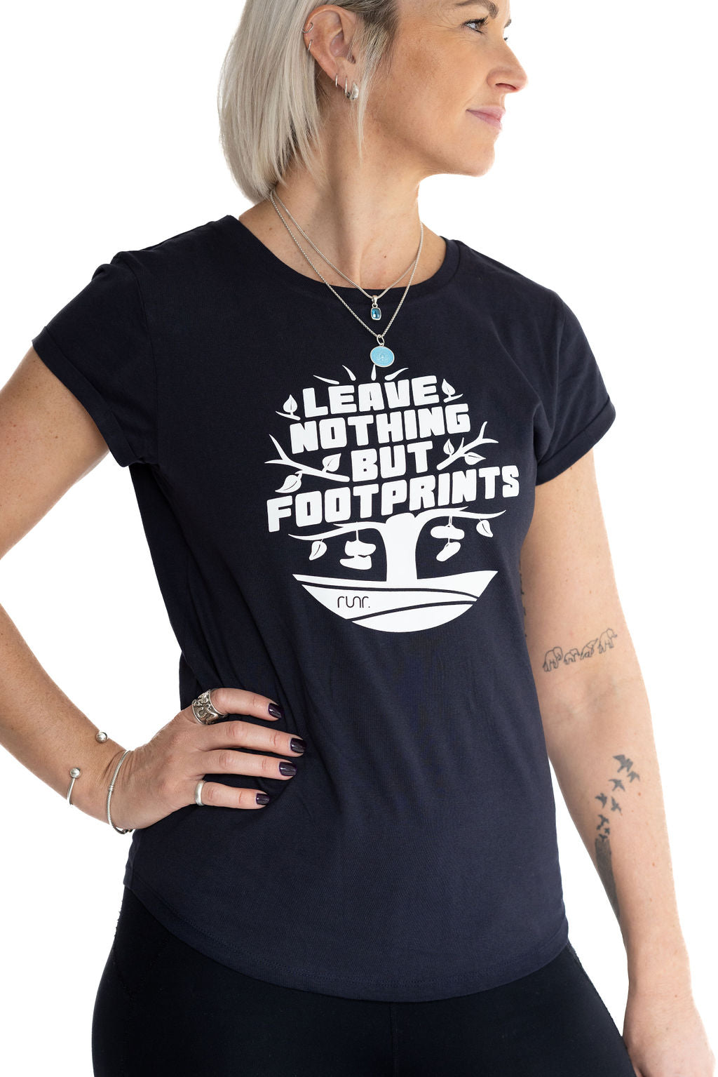 Women's 'Leave Nothing But Footprints' Trail Runr T-Shirt