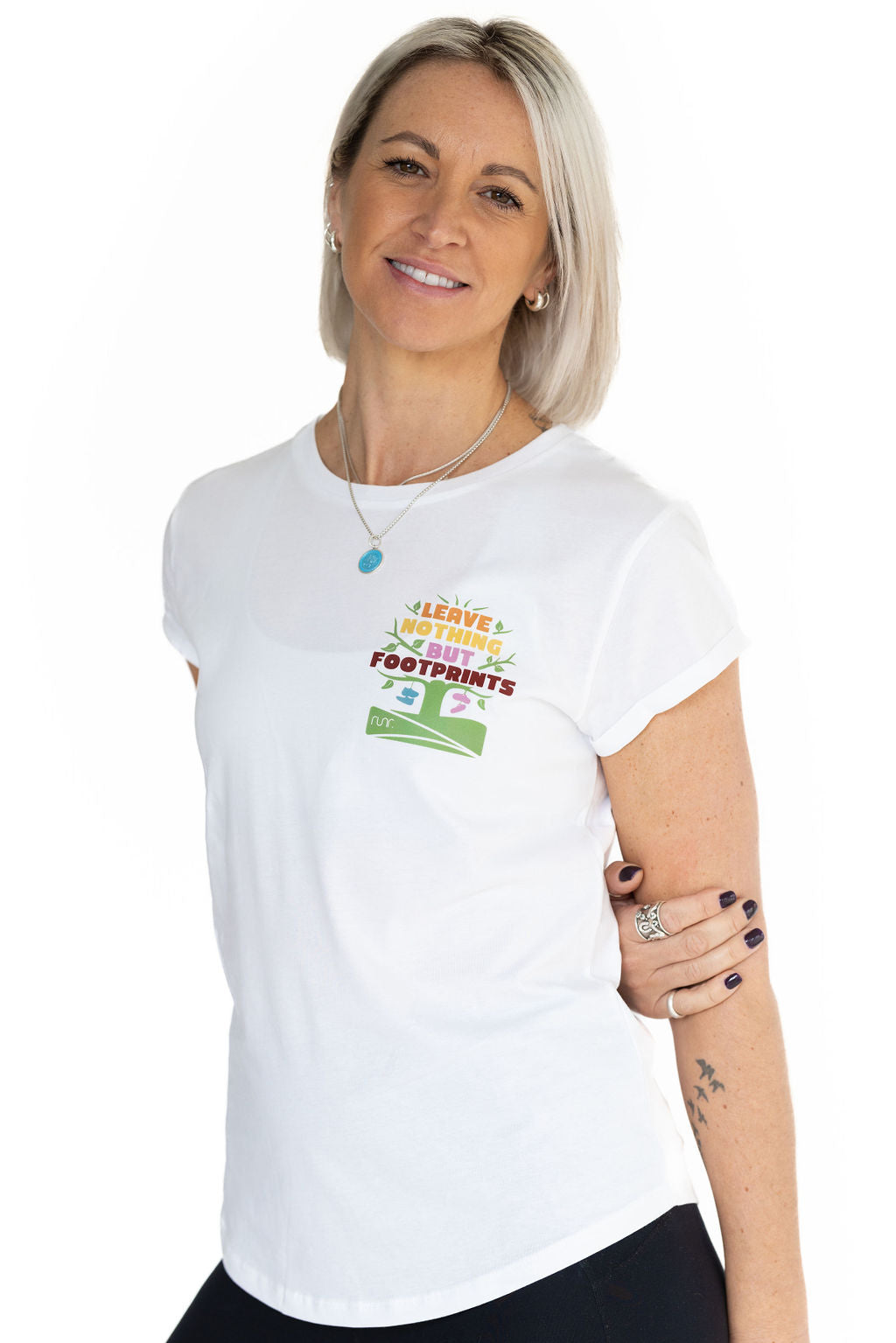 Women's Explore & Leave Nothing But Footprints Runr T-Shirt