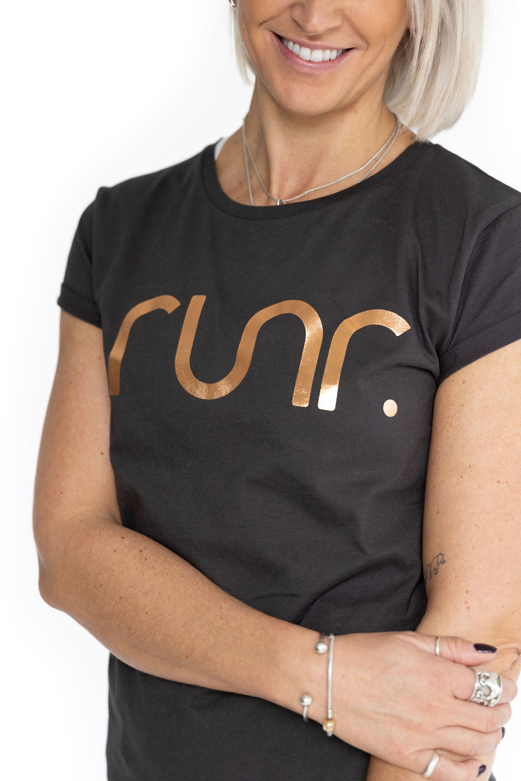 Rose Gold Organic Runr T-shirt