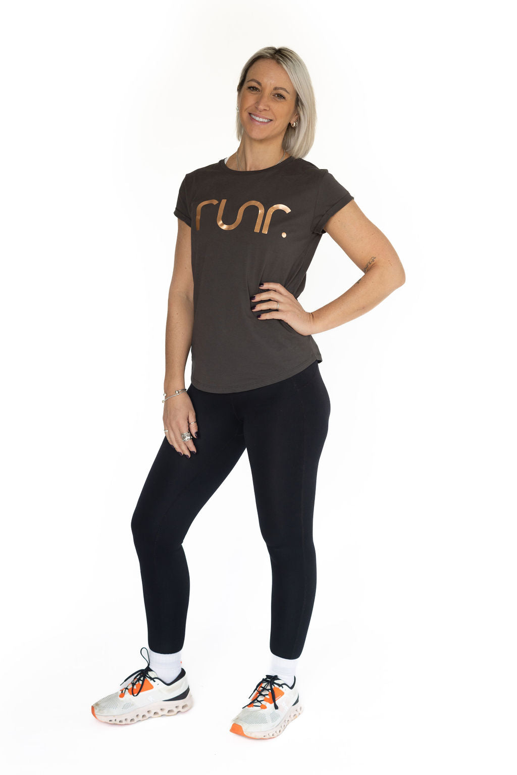 Rose Gold Organic Runr T-shirt