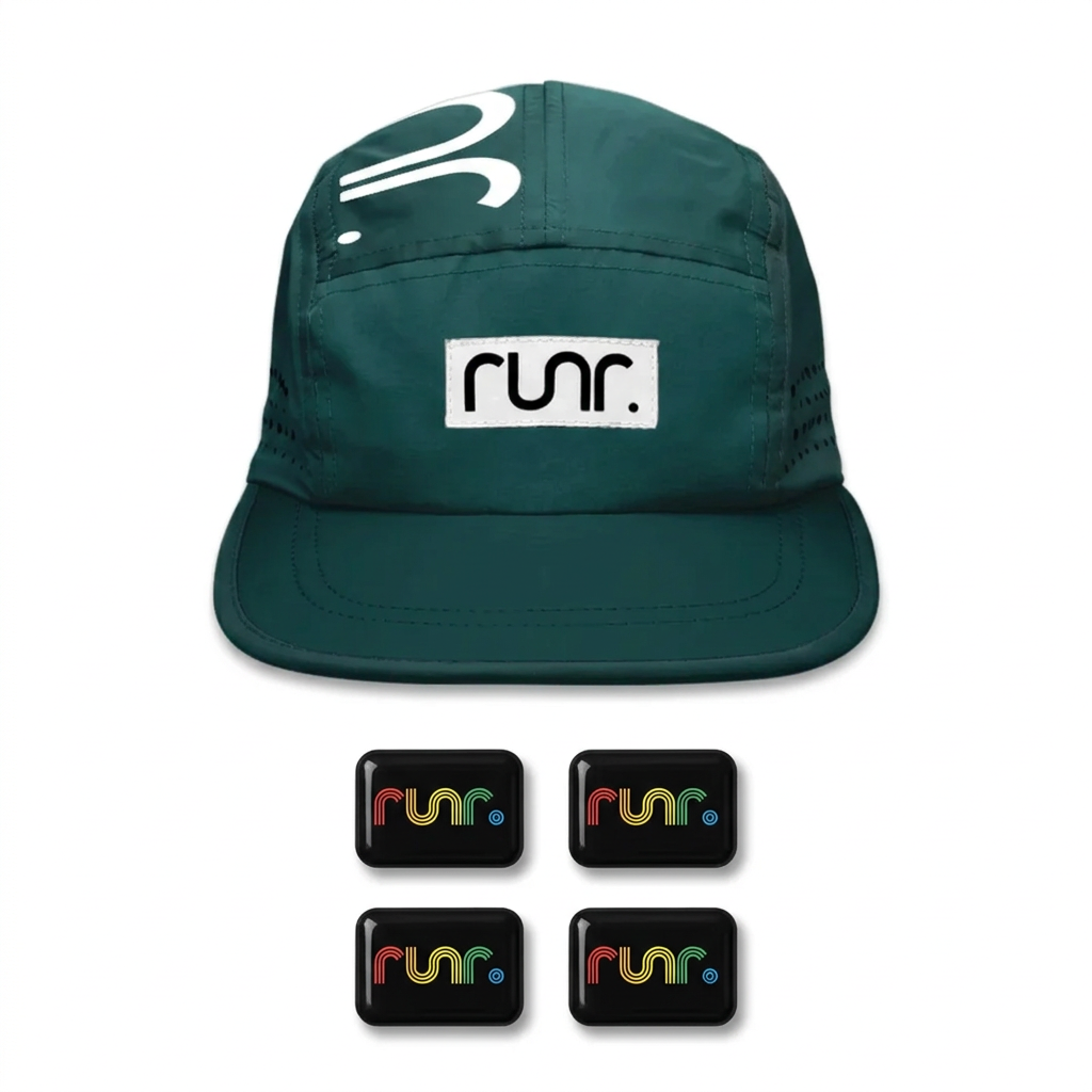 Budapest hat with 80’s magnets in a 2 by 2 grid