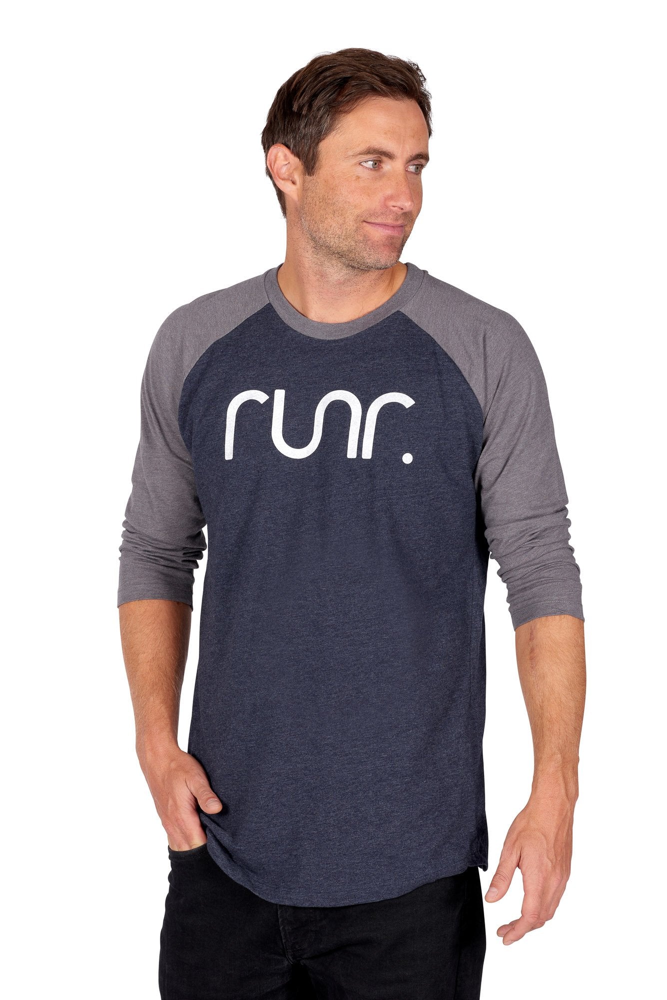 Men's Baseball Runr T-Shirts - Navy