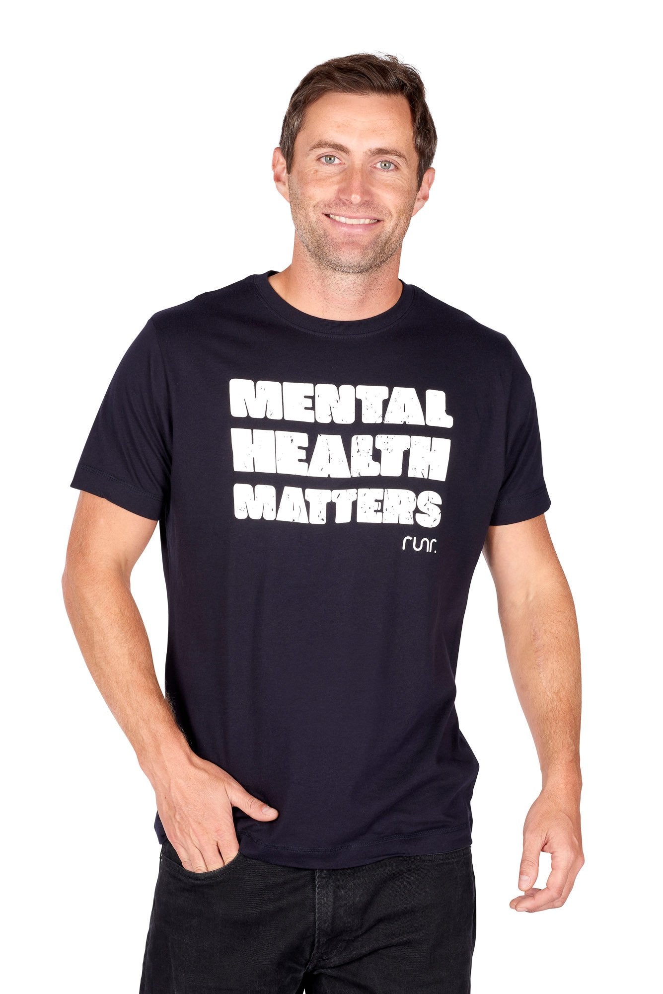Men's Mental Health Matters T-Shirt - Navy