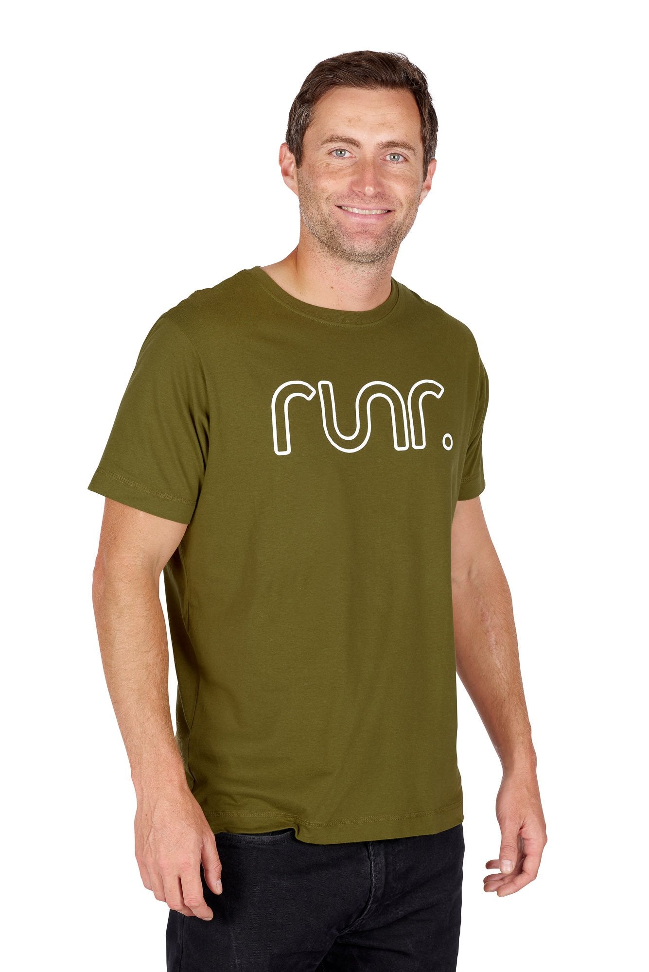 Men's Midnight Runr T-Shirts - Khaki