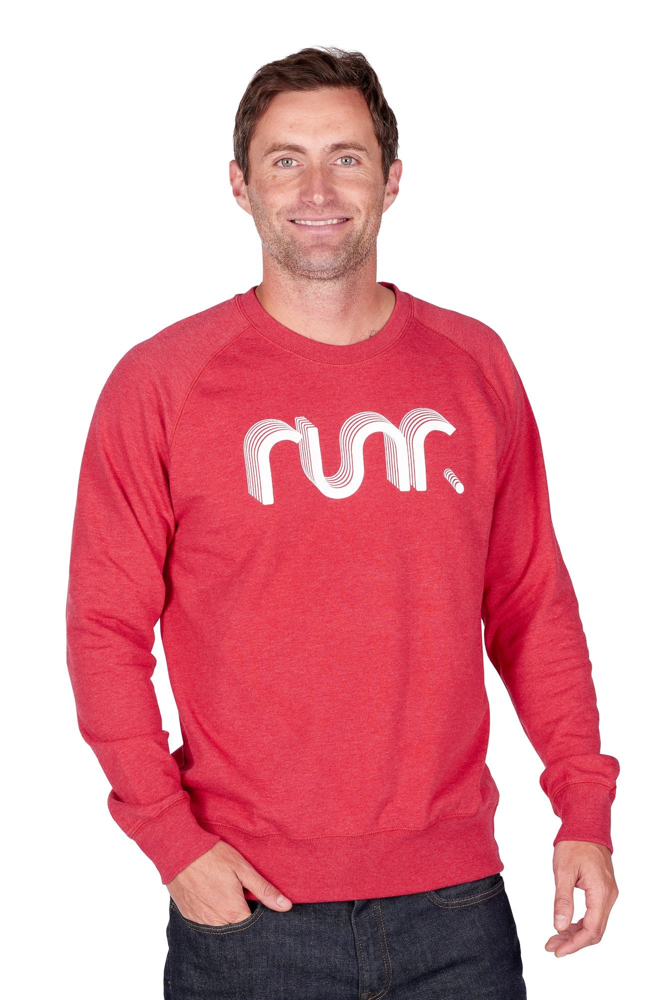 Men's Red Retro Runr Jumper