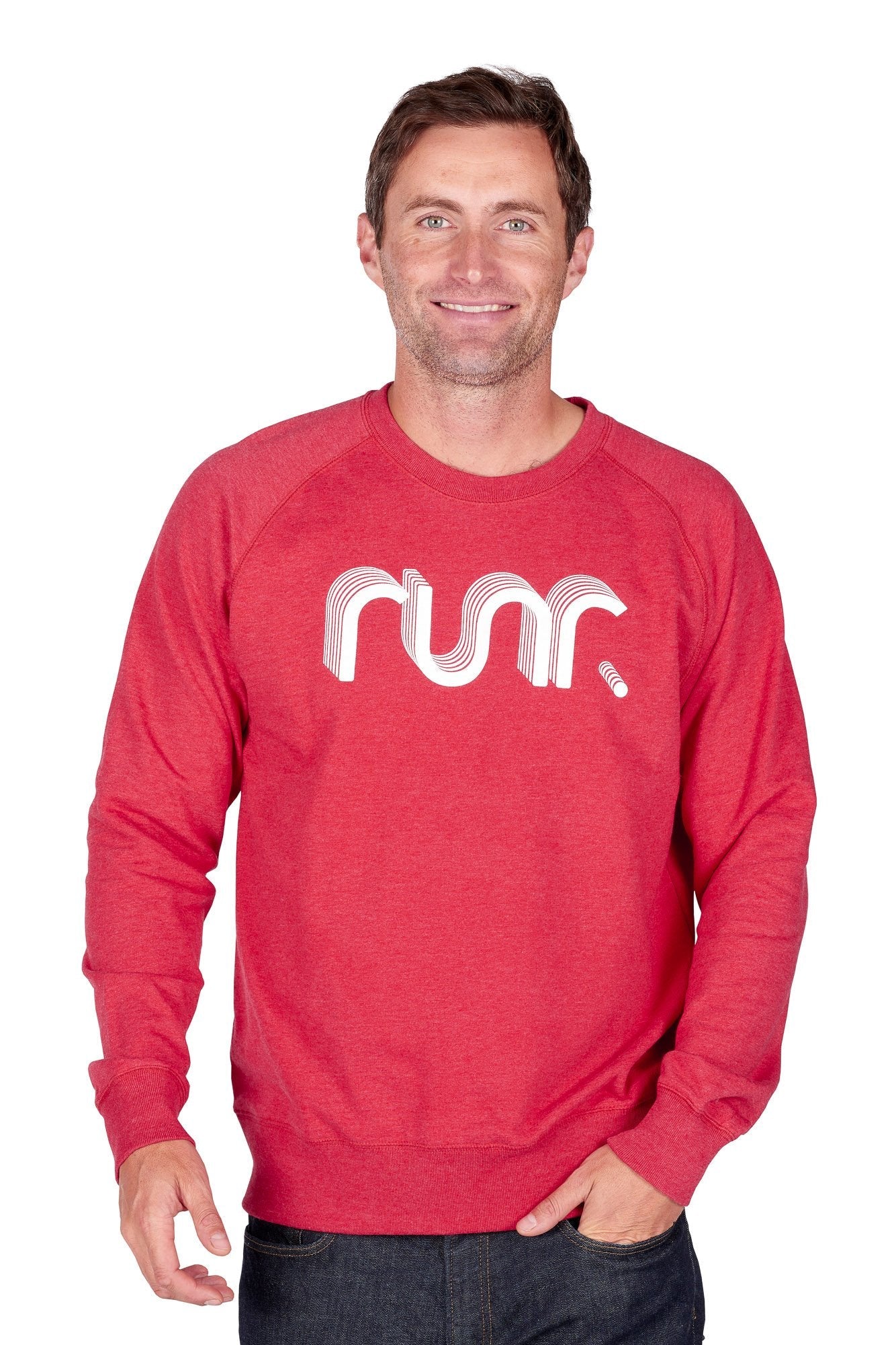 Men's Red Retro Runr Jumper
