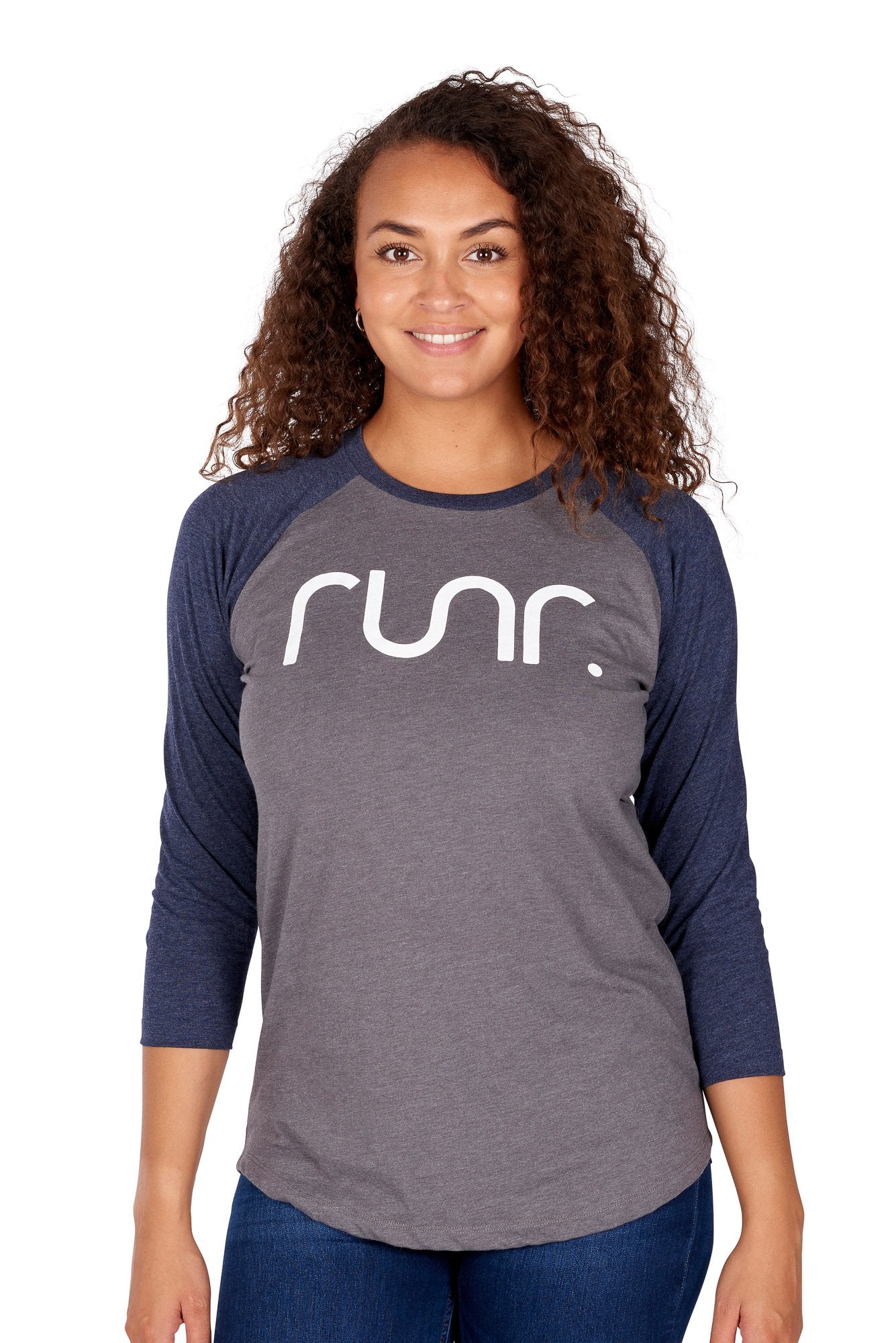 Women's Baseball Runr T-Shirts - Light Grey