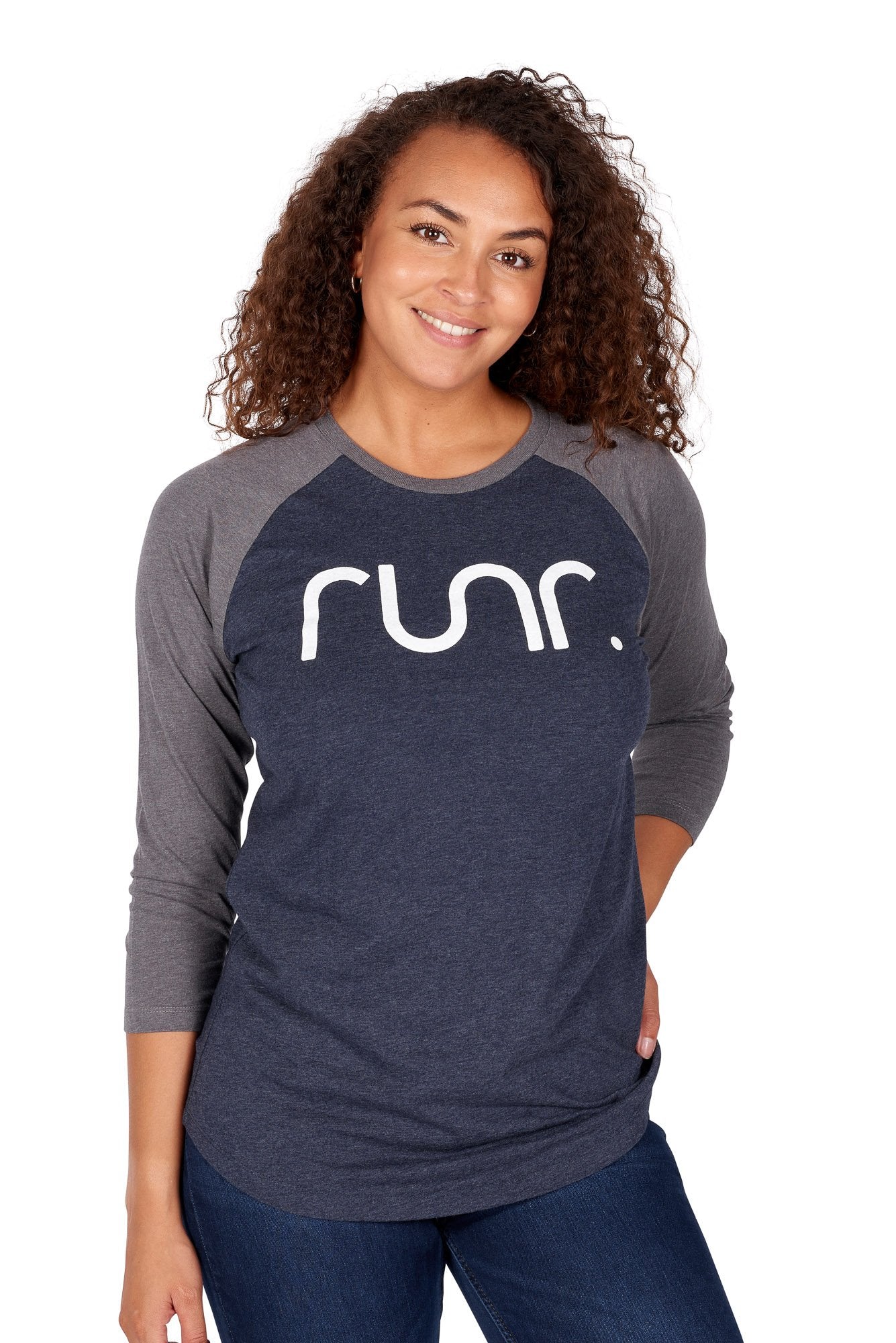 Women's Baseball Runr T-Shirts - Navy