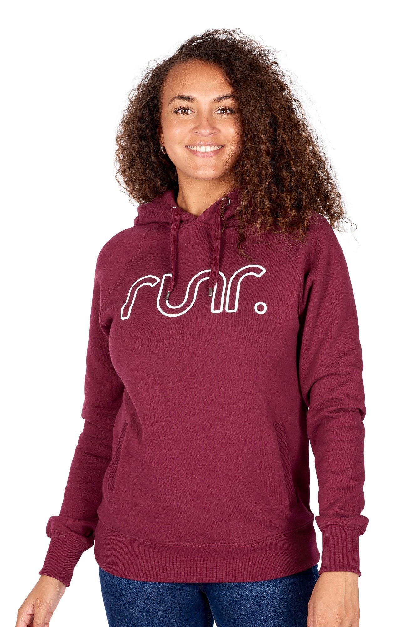 Women's Midnight Runr Hoodies Burgundy - Main Image