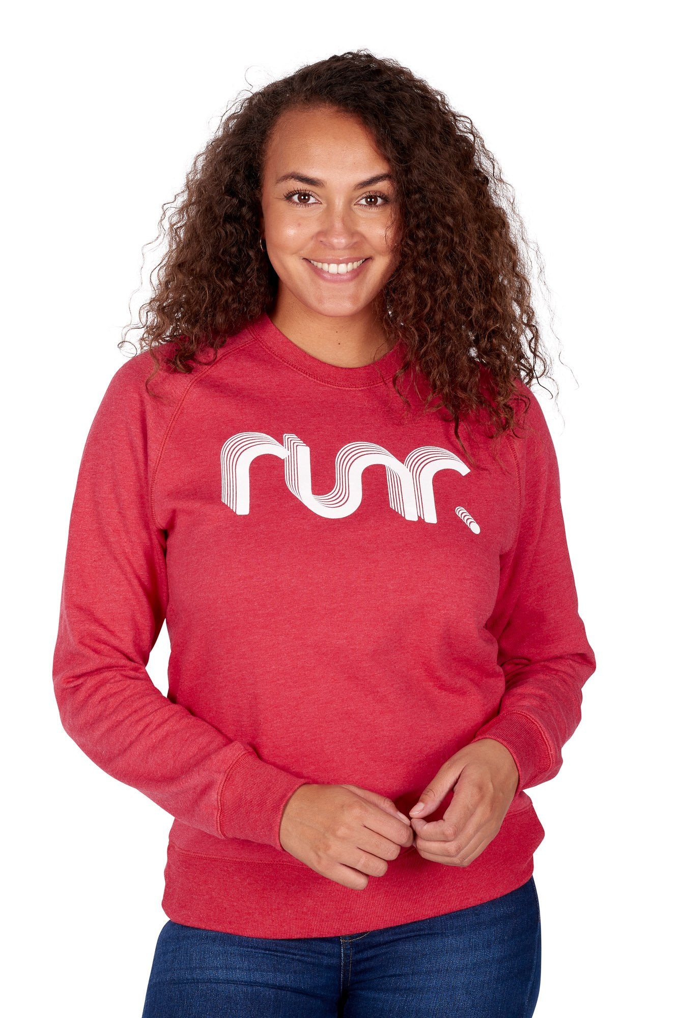 Women's Red Retro Runr Jumper