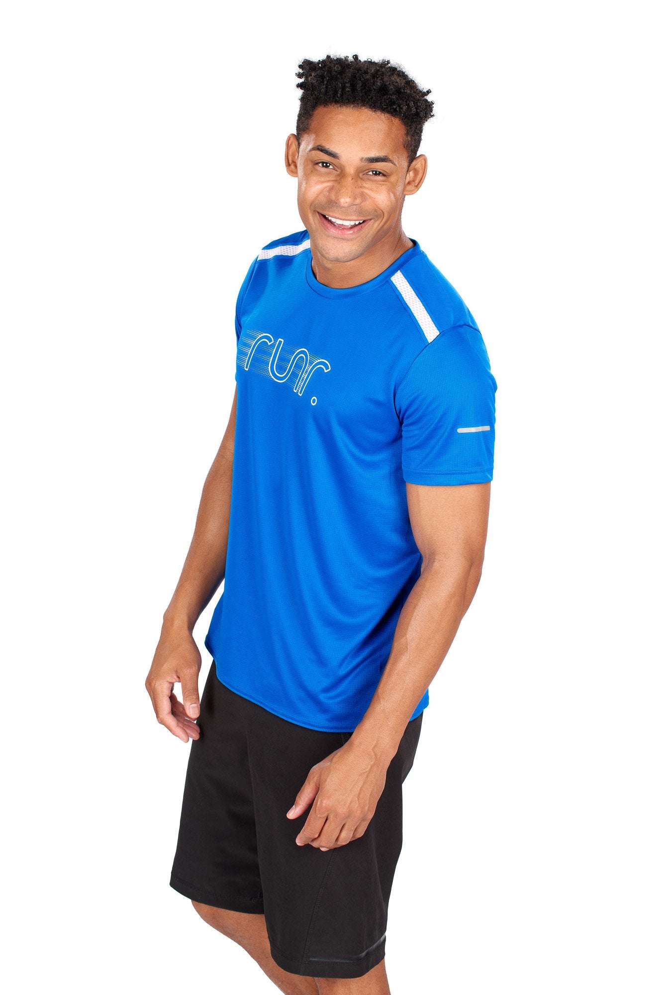Men's EcoTek Runr Technical T-Shirt - Electric Blue