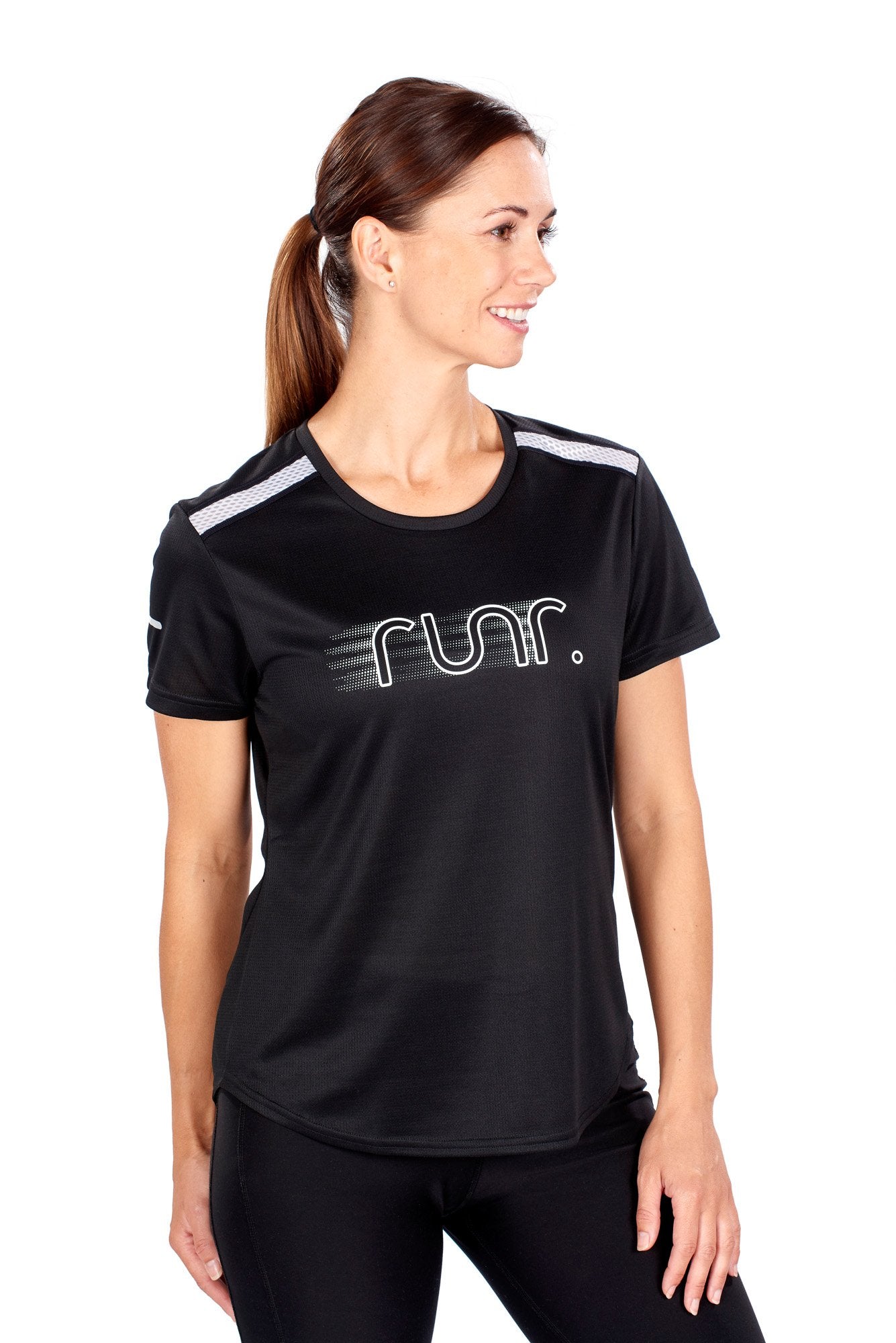 Women's EcoTek Runr Technical T-Shirt - Black