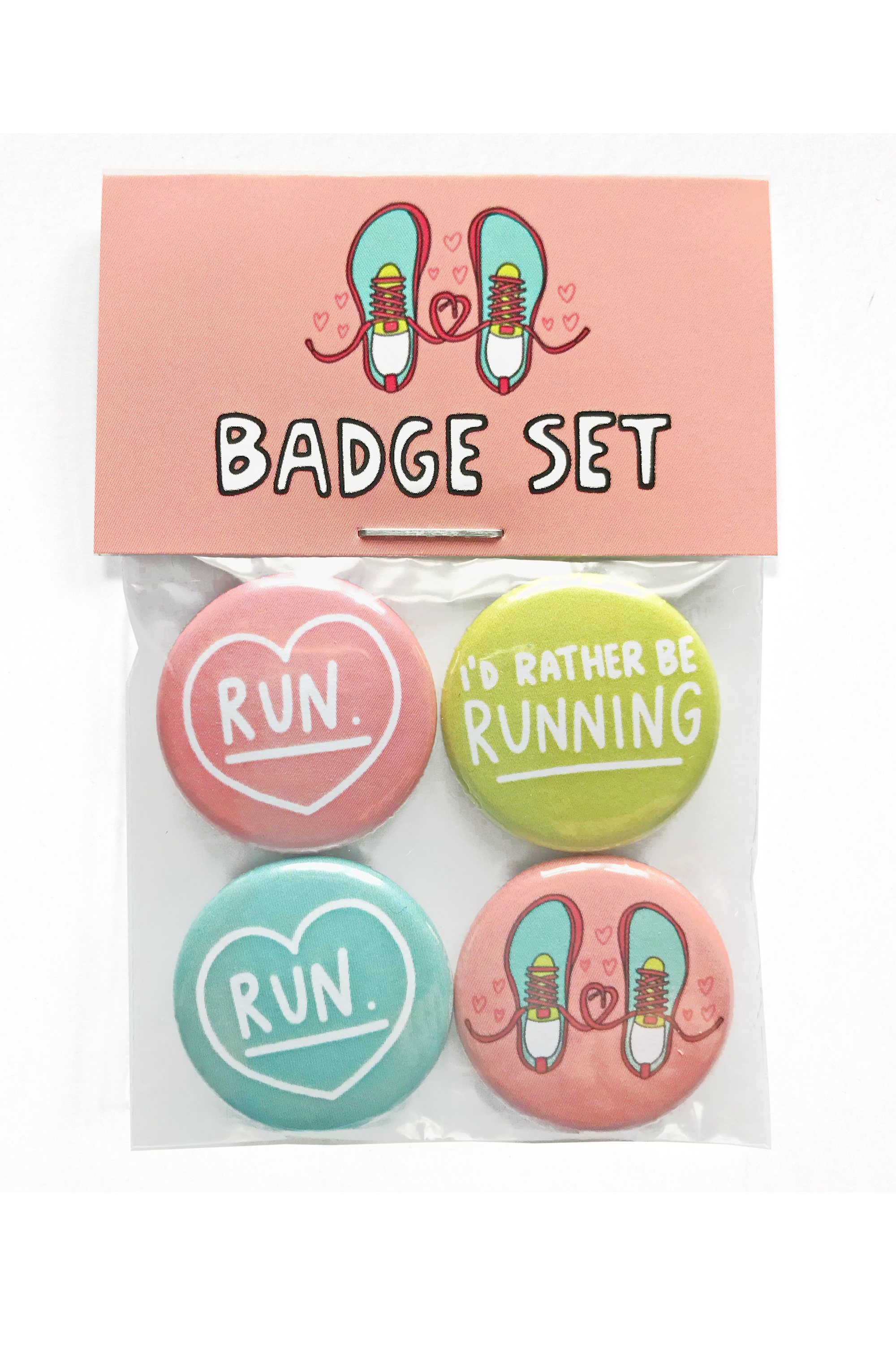 Running Badges - set of 4