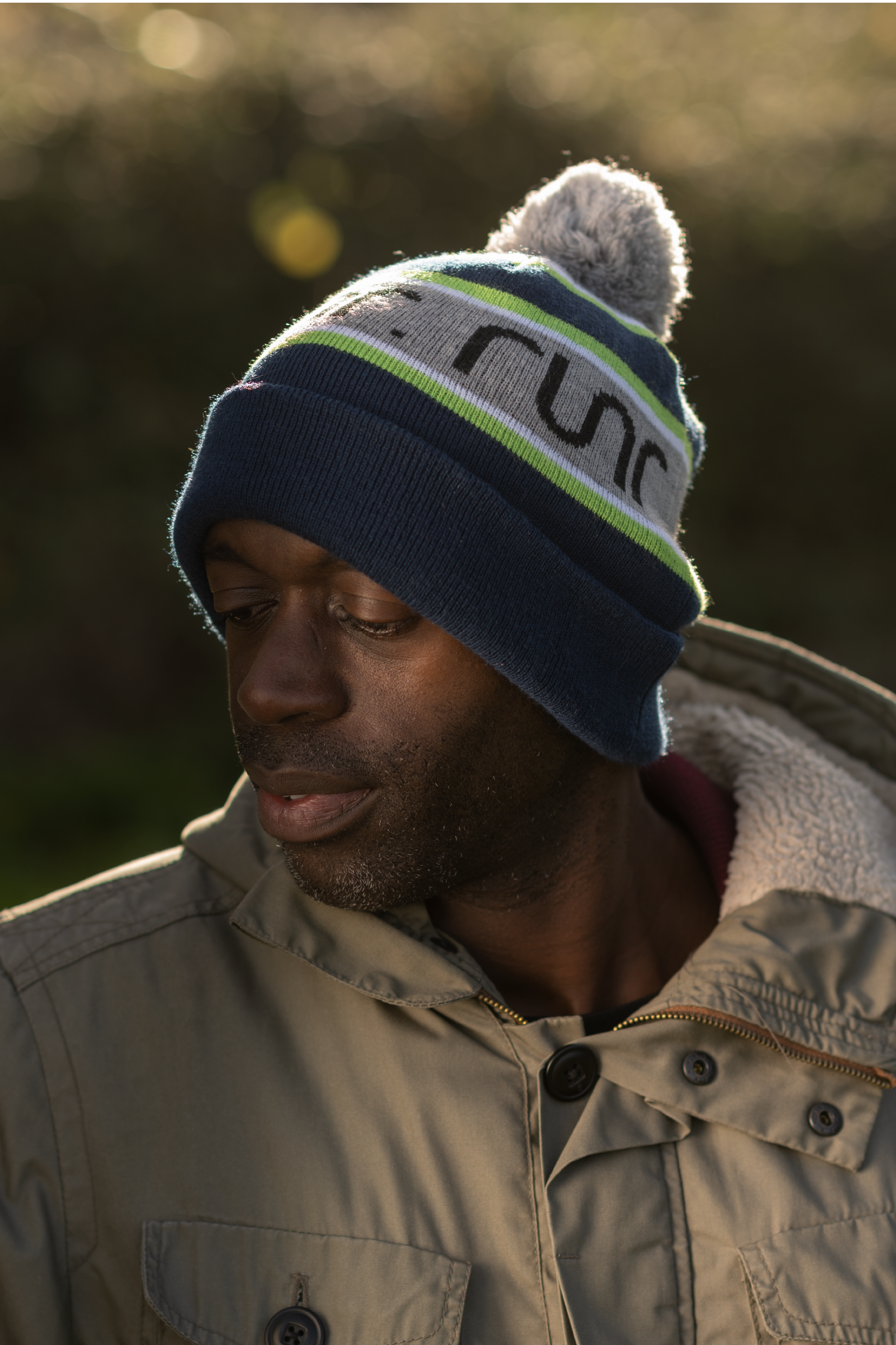 Runr Nordic Bobble Hat Navy - Main Image