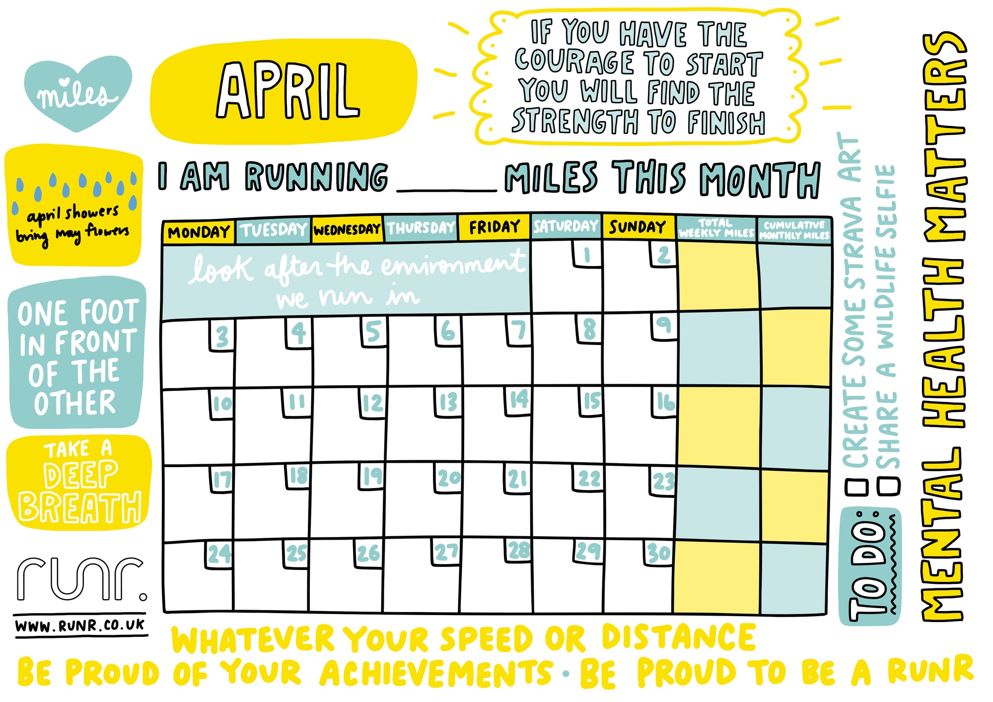 April 2023 Mileage Tracker - Free to Download!