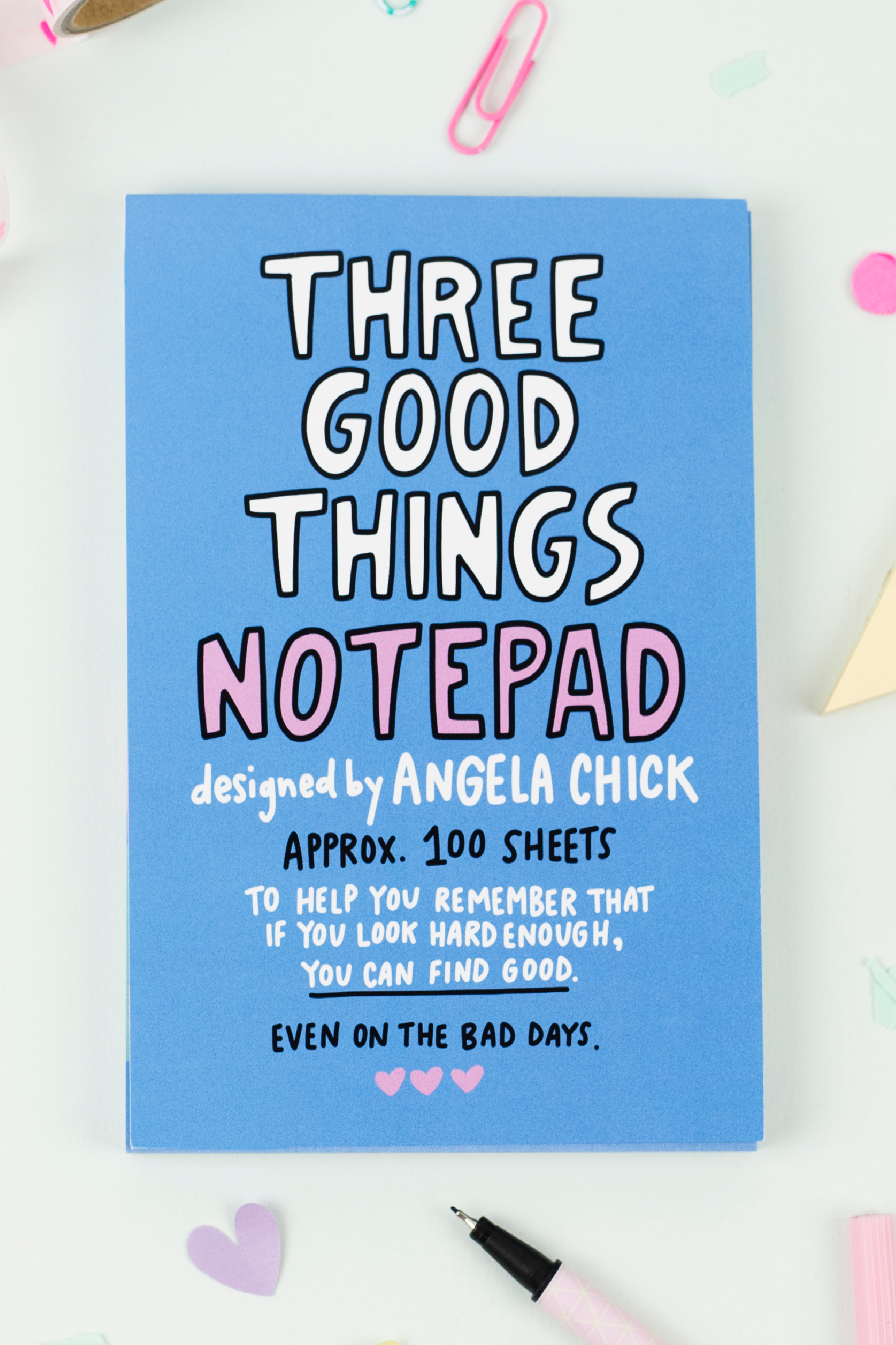 Three Good Things Gratitude Notepad