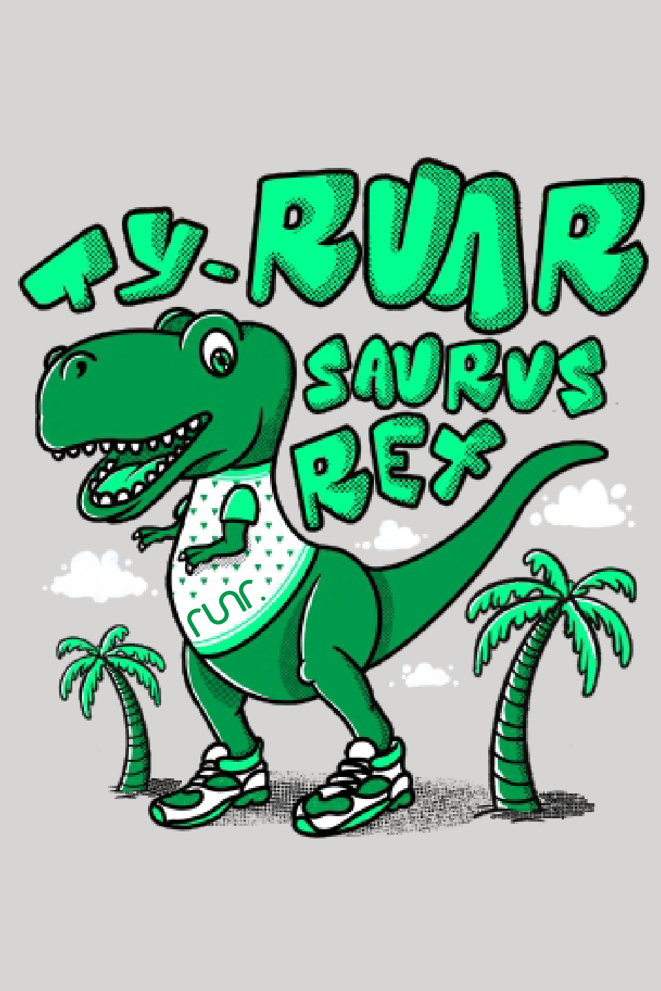 Junior Ty-RUNR-Saurus Rex T-Shirts - Grey