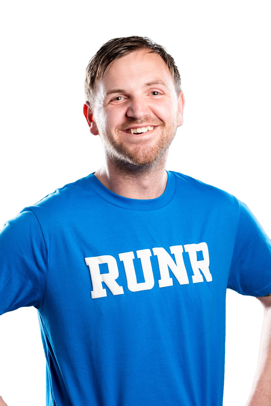 Men's Athletic Blue Organic Runr T-shirt